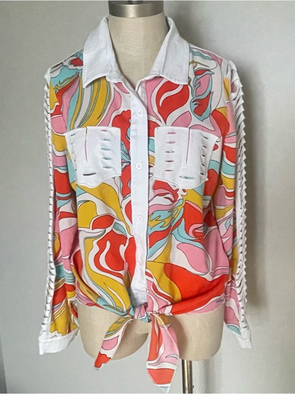 AZI Darcy mod print top size M